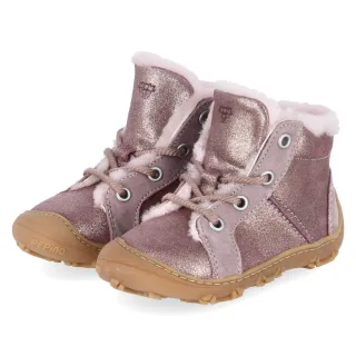 Pepino Winterstiefeletten ELIA barefoot - Gr. 19 - Rosa - Leder