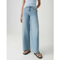 OPUS Palazzohose MIVA RETRO mit elastischem Komfortbund Mid Rise Sehr weiter Beinverlauf, fester Griff, leicht elastischer Stoff