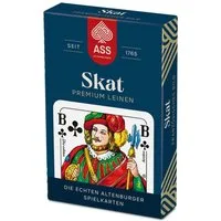 Cartamundi Spiel ASS - Skat Premium Leinen, französisches Bild in Faltschachtel