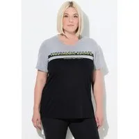 Ulla Popken T-Shirt Funktionsshirt antibakteriell Rundhals Halbarm