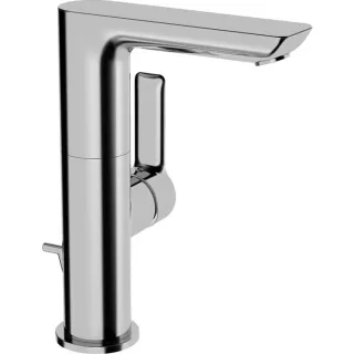 Hansa Hansaligna Waschtischarmatur 55302203 mit Ablaufgarnitur, Ausladung 116 mm, chrom