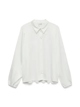 VERO MODA - VMIBEA L/S SHIRT WVN BTQ GA Cloud Dancer - Gr. - L
