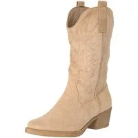Salinyang Cowboy Boots Damen mit Stickerei & Blockabsatz Western Stiefel Cowboystiefel