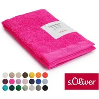 s.Oliver Gästehandtuch s.Oliver, Premium Qualität, 600 gr/m², auch als Sets erhältlich, Walkfrottier (1-St), große Farbauswahl, auch als Duschtuch, Waschhandschuh, Handtuch