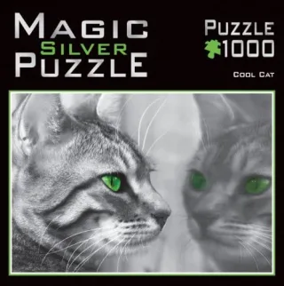 M.I.C. Puzzle 3905 - Magic Silver: Cool Cat [1000 Teile]
