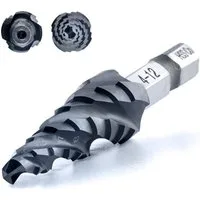 Toolant Metallbohrer Toolant HSS Stufenbohrer 4-12mm, Spiralnut, für Metall & Holz, (Einzelbohrer, 1-teilig), TiAlN-Beschichtung,Kobalt HSS, 90 Tage Geld-zurück-Garantie