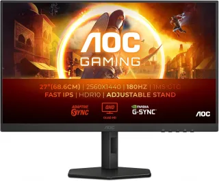 AOC Q27G4XF [27'' WQHD IPS 180Hz HDMI DP 05ms Reaktionszeit] schwarz
