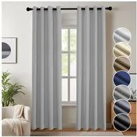 Simloveve Vorhang Gardinen Wärmeisolierende Schlafzimmer Blackout Curtain Lärmschutz (2 St), Ösen, blickdicht, Polyester, Höhe 145/175/225/245cm,2er-set Thermovorhang Verdunkelung Super Dicke