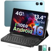 DOOGEE TABG6MAX 13.4'' Android 16 11000mAh 256GB mit Tastatur/Stift/Maus Tablet (13.4", 256 GB, Android 16, 4G, 13MP+8MP, Android 16, SIM-Karten-Support, FHD+ 90Hz)