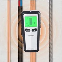 shop'n smile ideoon Leitungsortungsgerät Wandscanner & Ortungsgerät 5-in-1 mit Display & Warnsignal, Ortung von Metall, Strom & Holz, 140 g, 16,4 x 7,5 x 3,4 cm