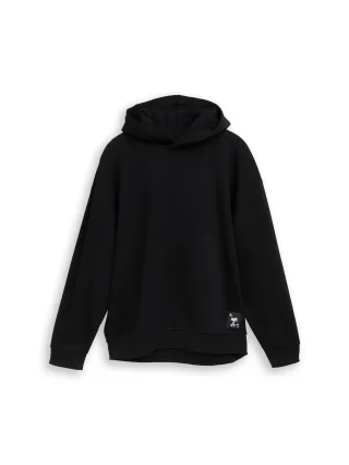 Denim Tom Tailor - Relaxed Fit Hoodie Sweatshirt mit Snoopy-Rückenprint black - Gr. - XXL