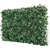 Coradoma Weidenzaun Gitterzaun ausziehbar 100x200cm Sichtschutz und Wand Dekoration, Zaunblende für Wohnzimmer, Garten, Balkon und Terrasse