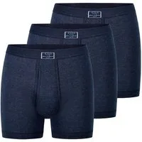 ESGE - Die Wäsche-Macher Retro Boxer 3er Pack - Feinripp Jeans (Spar-Set, 3-St) Retro Short / Pant - Baumwolle - mit Eingriff - Ohne Seitennähte