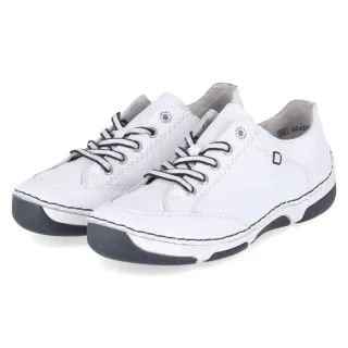 Rieker Halbschuhe - Gr. 36 - Weiß - Glattleder