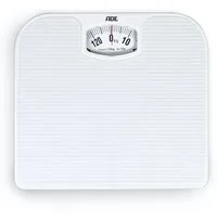 ADE Personenwaage Analoge Körperwaage, mechanische Badezimmerwaage, leicht ablesbare Skala, bis 130 kg, weiß