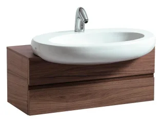 LAUFEN Waschtischunterbau Il Bagno Alessi One 800x350x332, Noce Canaletto, 42405.3, 4240530976301 H4240530976301