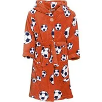 Playshoes Kinderbademantel Fleece-Bademantel Fußball