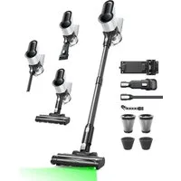 VACTechPro Akku-Hand-und Stielstaubsauger F02 Lite Akkustaubsauger 550W/50kPa/50Min., 8‑stufigem Filtersystem, 550 W, Selbststehend für Böden/Teppiche/Tierhaare
