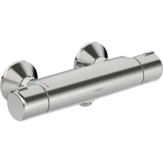 Hansa Hansamicra Brause-Thermostat 58152171 AP, S-Anschlüsse, vertauschte Kalt-/Warmwasser-Anschlüsse, chrom