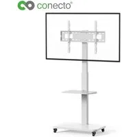 conecto TV-Ständer TV-Ständer Standfuß für Flachbildschirm Fernseher, (bis 75 Zoll, mit Rollen)