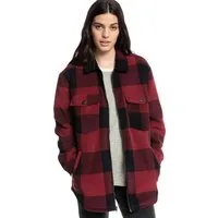 Roxy Karohemd CHECK JACKET Langarm-Ausführung, aus Polyester, erhältlich in den Größen XS bis XXL