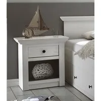 Home affaire Nachtkonsole California, mit offenem Fach und Schubladen, Breite 59 cm