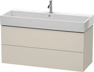 Duravit L-Cube Waschtischunterbau wandhängend Taupe Supermatt 1184x459x544 mm - LC627908383 LC627908383