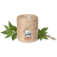 STANKE Juteschnur 2mm 200 m – Schmuckschnur, umweltfreundliche Gartenschnur Bastelgarn, (Naturseil), Pflanzenschnur, Tomatenschnur - Jutekordel aus natürliches Material
