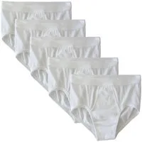 HERMKO Slip 3240 (Pack, 5er) 100 % Bio-Baumwolle mit Eingriff Weichbund hergestellt in EU basic