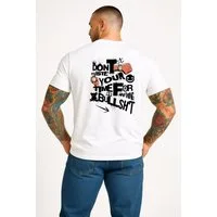 Banco Print-Shirt Herren „Don’t Waste Time“ mit Spruch-Print – Streetwear Sommer Unifarben