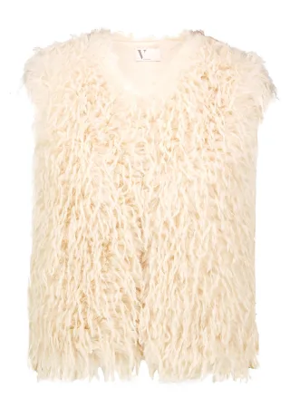 V by Vera Mont - Kunstfell-Weste Champagne Sorbet - Gr. - S