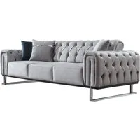 Villa Möbel Sofa Nova, 3-Sitzer 1 Teile, mit Relax-/Bettfunktion durch umklappbare Rückenlehne