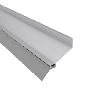 Wandanschlussprofil Alu | inkl. Lippendichtung | Ausladung 65 mm | pressblank
