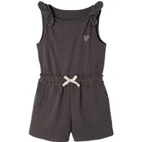 vertbaudet Jumpsuit Kurzer Mädchen Jumpsuit aus Materialmix