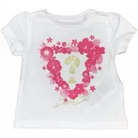 Guess Kids T-Shirt Baby Mädchen T-Shirt mit Blumen Herzprint und Stretchanteil