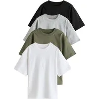 Next T-Shirt Relaxed Fit T-Shirts im 4er-Pack (4-tlg)