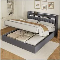 HAUSS SPOLE Polsterbett Stauraumbett mit Bettkasten,Einzelbett- oder Doppelbett erhältlich (180×200 Bettgestell Komfort-Doppelbett Schlafzimmerbett aus Samt, stabile Stahl-Holz-Konstruktion für hohen Schlafkomfort), Bettrahmen Mit Matratze
