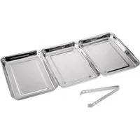GRÄWE Panierschale, Edelstahl, GRÄWE Panierset, Edelstahl, 4-teilig., groß