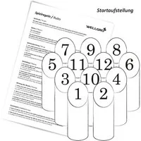 Wellgro Finnisches Wurfspiel Kegelspiel Outdoor Spielbausteine