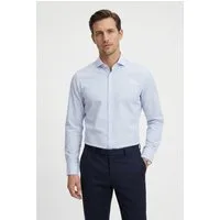 BOSS Businesshemd HANK Kentkragen, Regular Fit, gestreift, Baumwollmischung