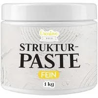 Creative Deco Malpaste Strukturpaste 1 kg Weiße Spachtelmasse für Acrylmalerei Modellierpaste