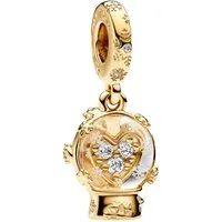Pandora Charm Kugel SHINE-762825C01, Schneekugel, Zirkonia, Weihnachten