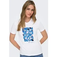 ONLY Kurzarmshirt ONLKITA REG S/S PRINT TOP NOOS