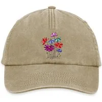 Spreadshirt Baseball Cap Blumen, Blumenwiese Vintage Cap (1-St)