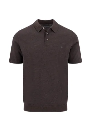 FYNCH-HATTON - Knitted Polo, Merino soil - Gr. - XL
