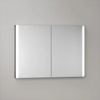 KEUCO Royal Atlas LED Spiegelschrank 100 x 71 x 11,5 cm mit 2 Türen, Unterputz 211201450090