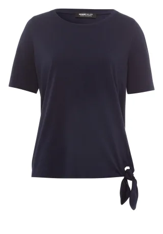 FRANK WALDER - Shirt ELEMENTS mit Knotendetail ink - Gr. - 42