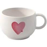 Villeroy & Boch Espressotasse Espressotasse 0,06 l With Love, Premium Porcelain, Espressotasse, 0,06 l, Premium Porcelain, Weiß