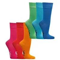 FussFreunde Komfortsocken 6 Paar bunte Bambus Socken SUPERWEICH farbig sortiert, Damen & Herren (6 Paar)