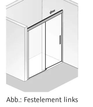 HSK Atelier Plan Schiebetür 2-teilig 172281xx